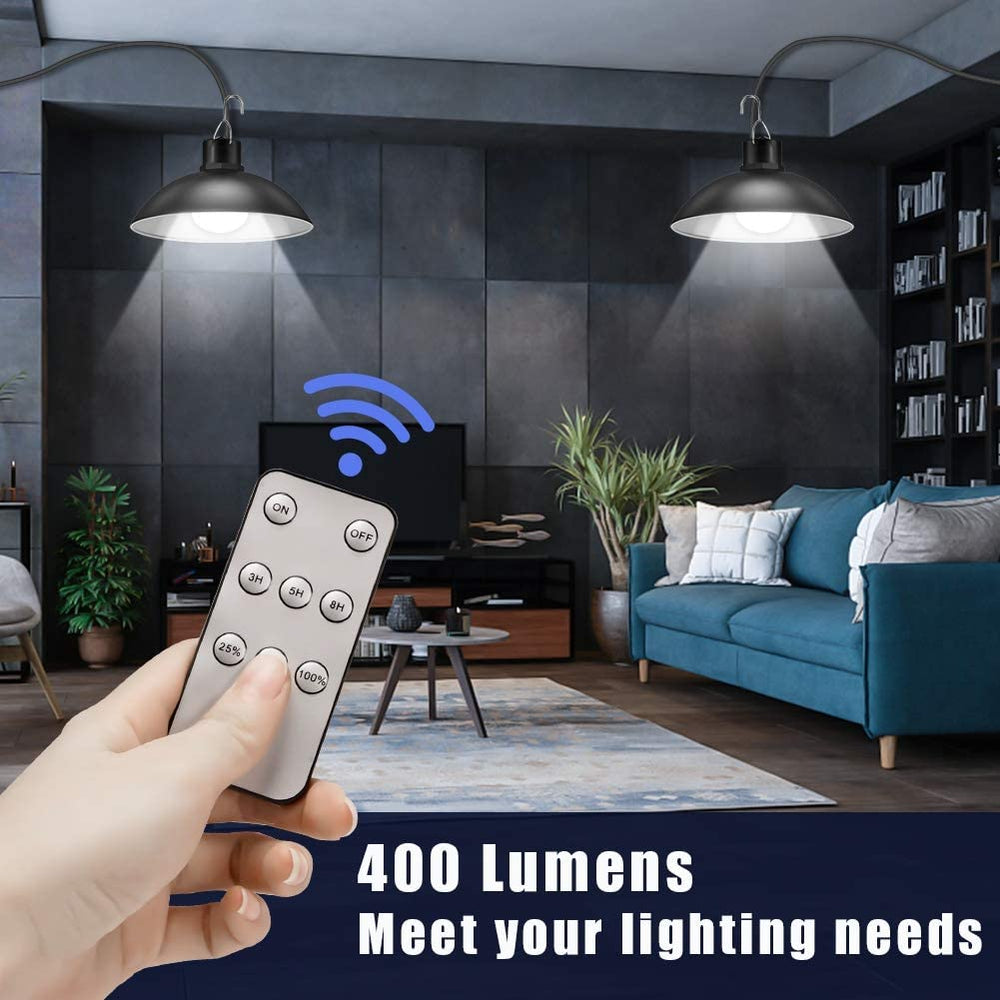 TwinRay – Wireless Solar LED Lamp Set with Remote Control