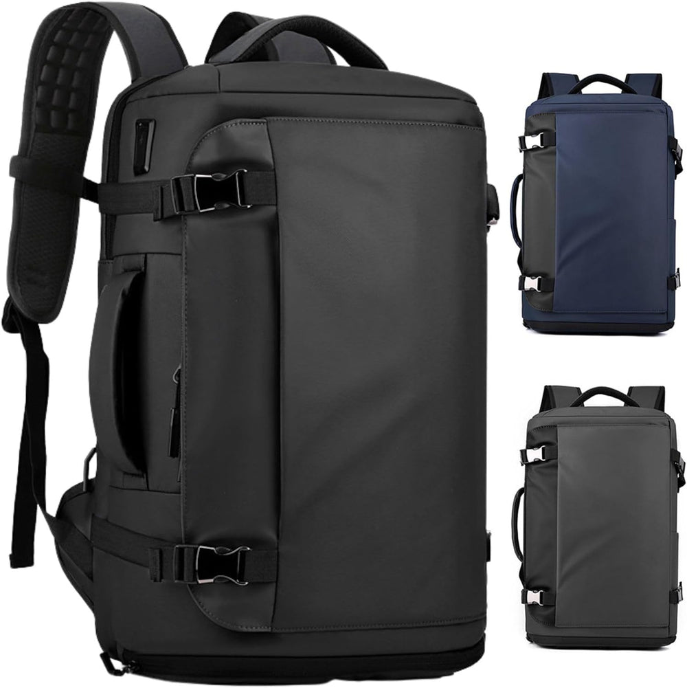 15" Waterproof Laptop Backpack with Side Opening & USB-C Port - TrekPro Series