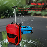 18” Kids Pull-Along Car Suitcase with Retractable Handle - Perfect Travel Companion for Children