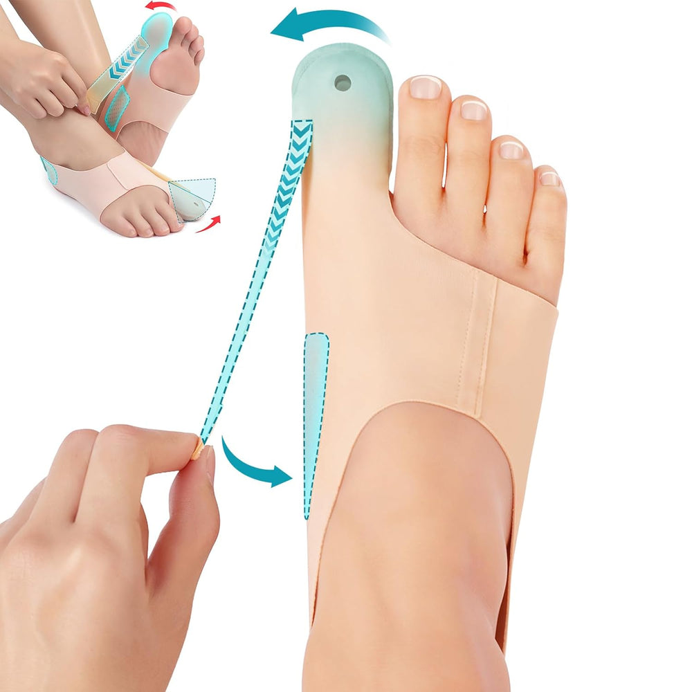 Hallux Valgus Toe Corrector Bandage – Breathable Stretch, Adjustable & Ultra-Flat