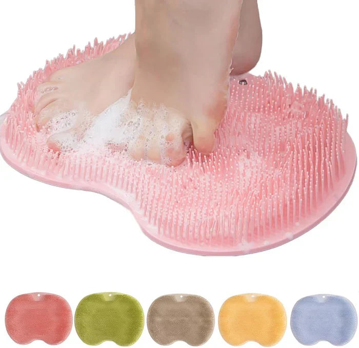 Silicone Foot Scrubber Mat – 1000+ Bristles, 104 Suction Cups & BPA-Free TPR