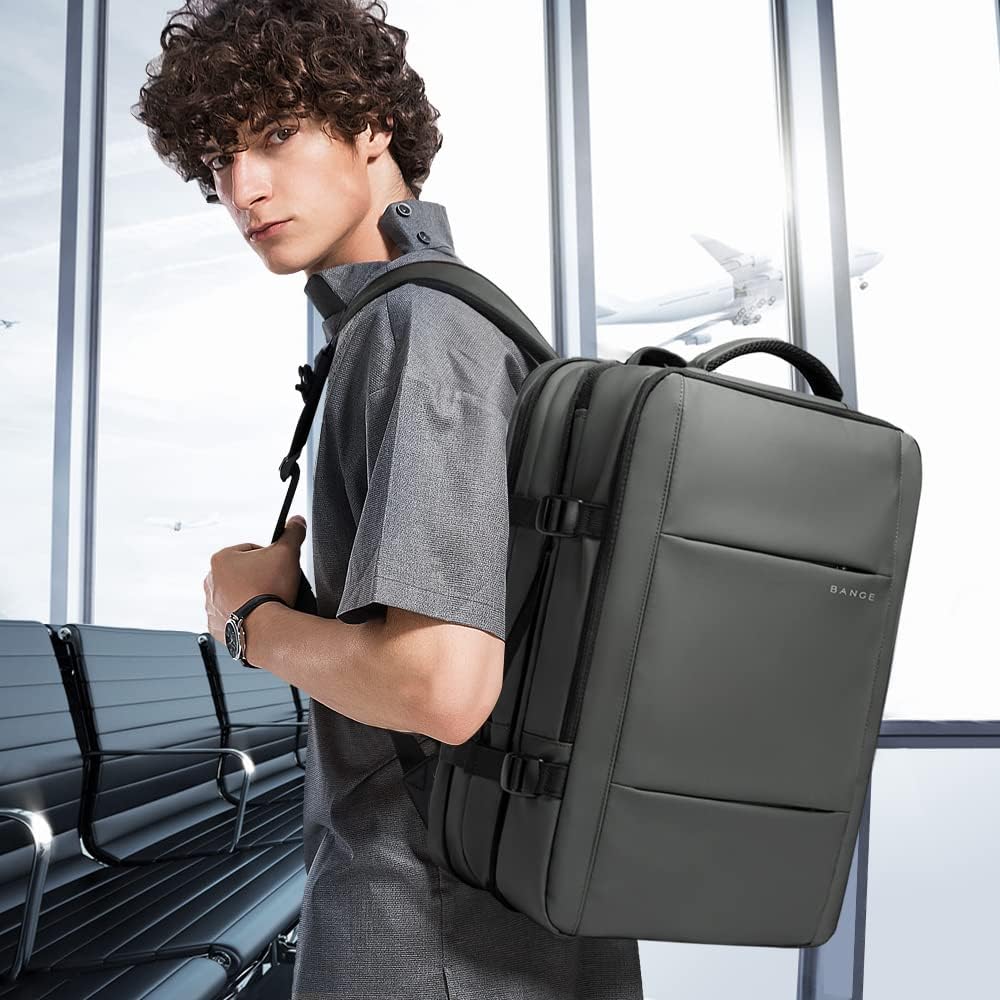 Expandable 26-45L Waterproof Travel Backpack with Laptop Sleeve & Versatile Duffle Carry - Perfect for Hiking, Camping, and Daily Use