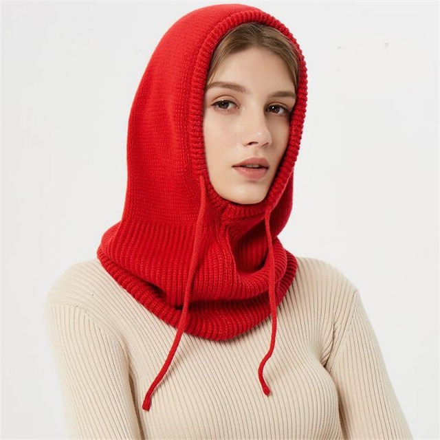 Cashmere Knit Beanie – Adjustable Drawstring, Soft Cozy Feel & Winter Warmth