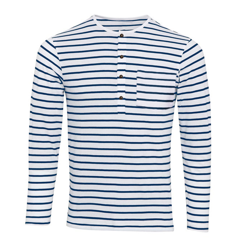 Dorian striped Henley shirt - lifestyle