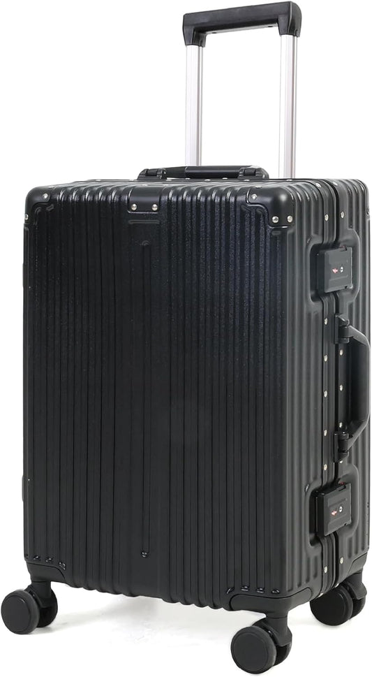 Aluminium Frame Carry-On Luggage with TSA Lock & Whisper-Quiet Wheels