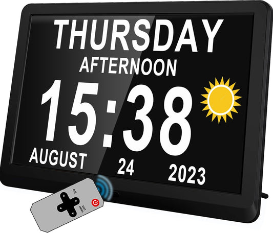 11.5-Inch Digital Calendar Day Clock with 19 Reminders