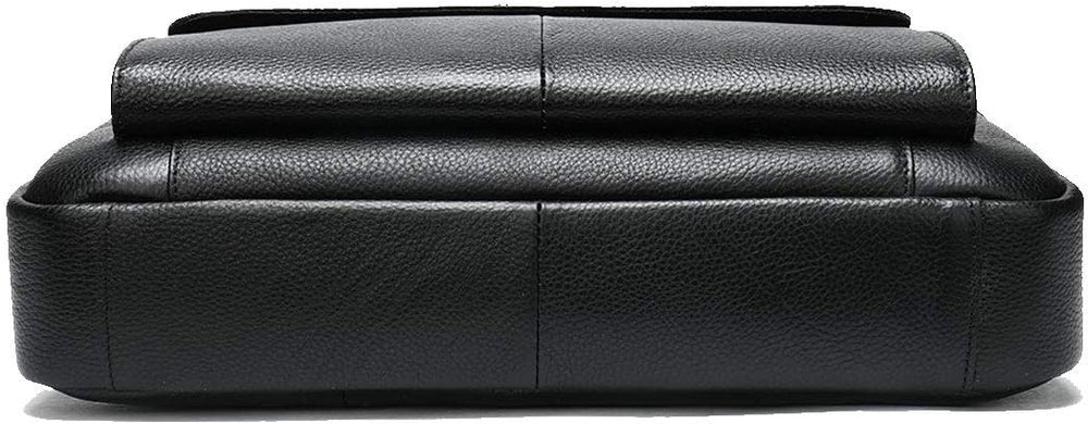 Premium 15” Cowhide Leather Business Briefcase with Organizer Compartments - Stylish & Durable Professional Bag