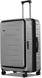 Expandable Hard Shell Carry-On Luggage with Front Pocket & TSA-Approved Lock - Lightweight Travel Suitcase