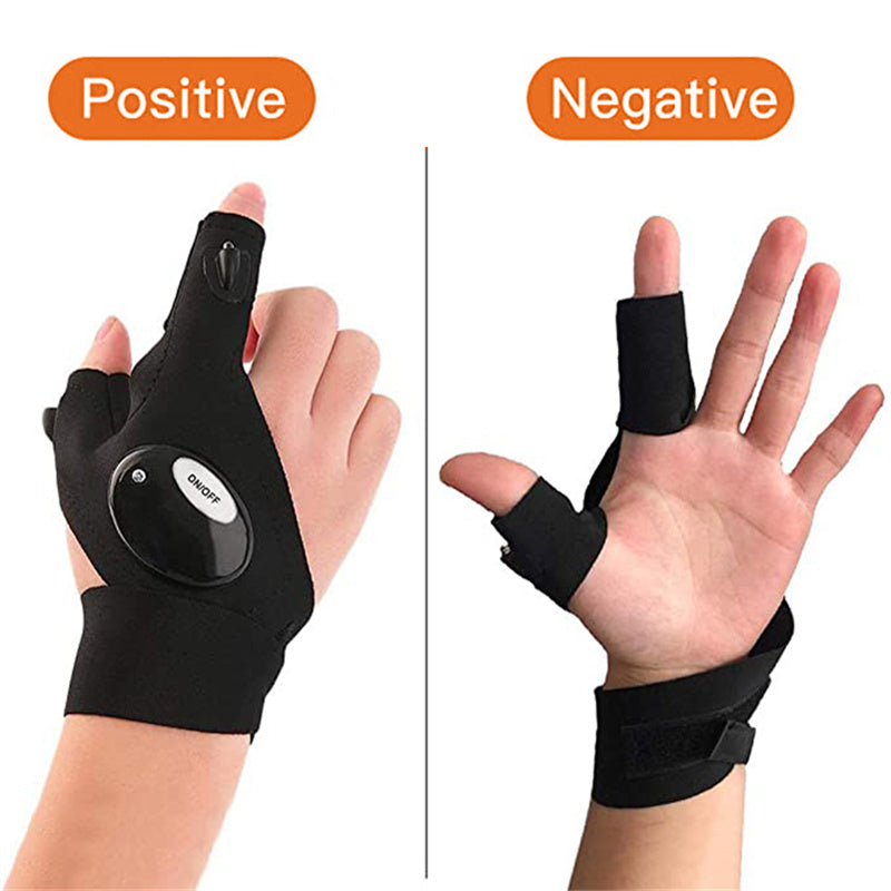 LED-Handschuhe mit integrierten Lichtern