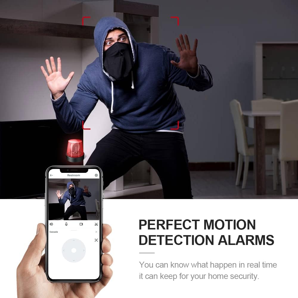 Mini Security Camera – 4K WiFi Hidden Indoor Cam with Night Vision