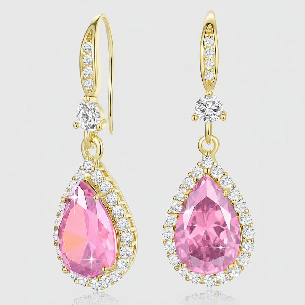 Earrings Mothers Day Gift Birthstone Teardrop Dangle Jewelry