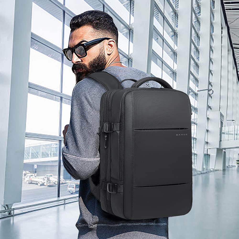 Expandable 26-45L Waterproof Travel Backpack with Laptop Sleeve & Versatile Duffle Carry - Perfect for Hiking, Camping, and Daily Use