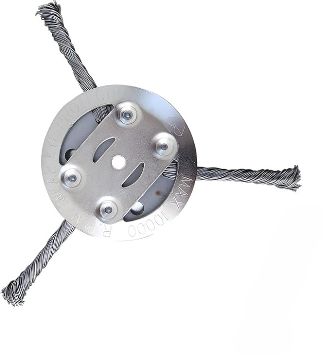 Brush Cutter Replacement Head – Steel Blades, 3 or 6 Pieces & Universal Fit
