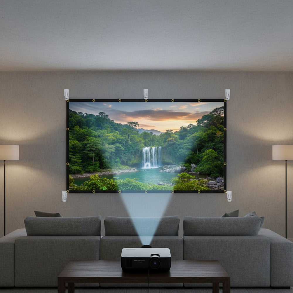 Portable 120 Inch Projector Screen Outdoor Movies HD Viewing