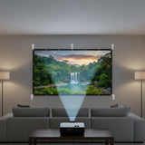 Portable 120 Inch Projector Screen Outdoor Movies HD Viewing