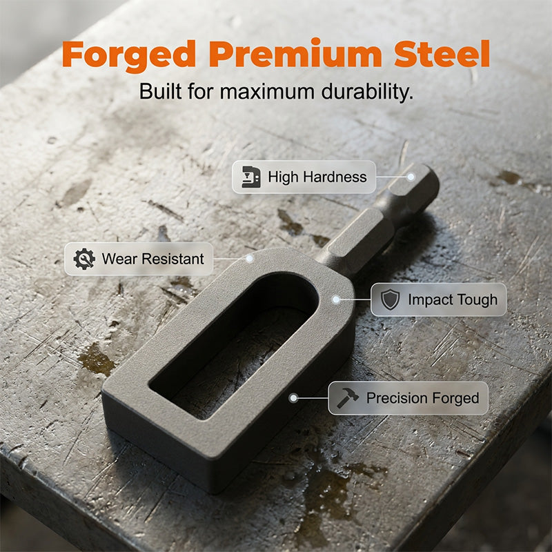 Wire Twisting Tool for Drills – Universal Hex Shank, Hardened Steel