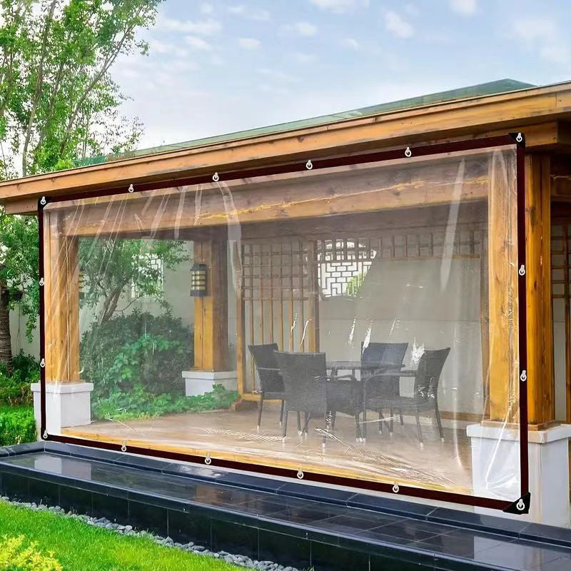 Clear PE Tarpaulin Cover – 90% Light, Rustproof Eyelets & Tear-Resistant Weatherproof