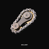 Stainless Steel Sprocket Fidget Toy – Stress Relief Spinner in Gold, Steel, Rainbow & Gray