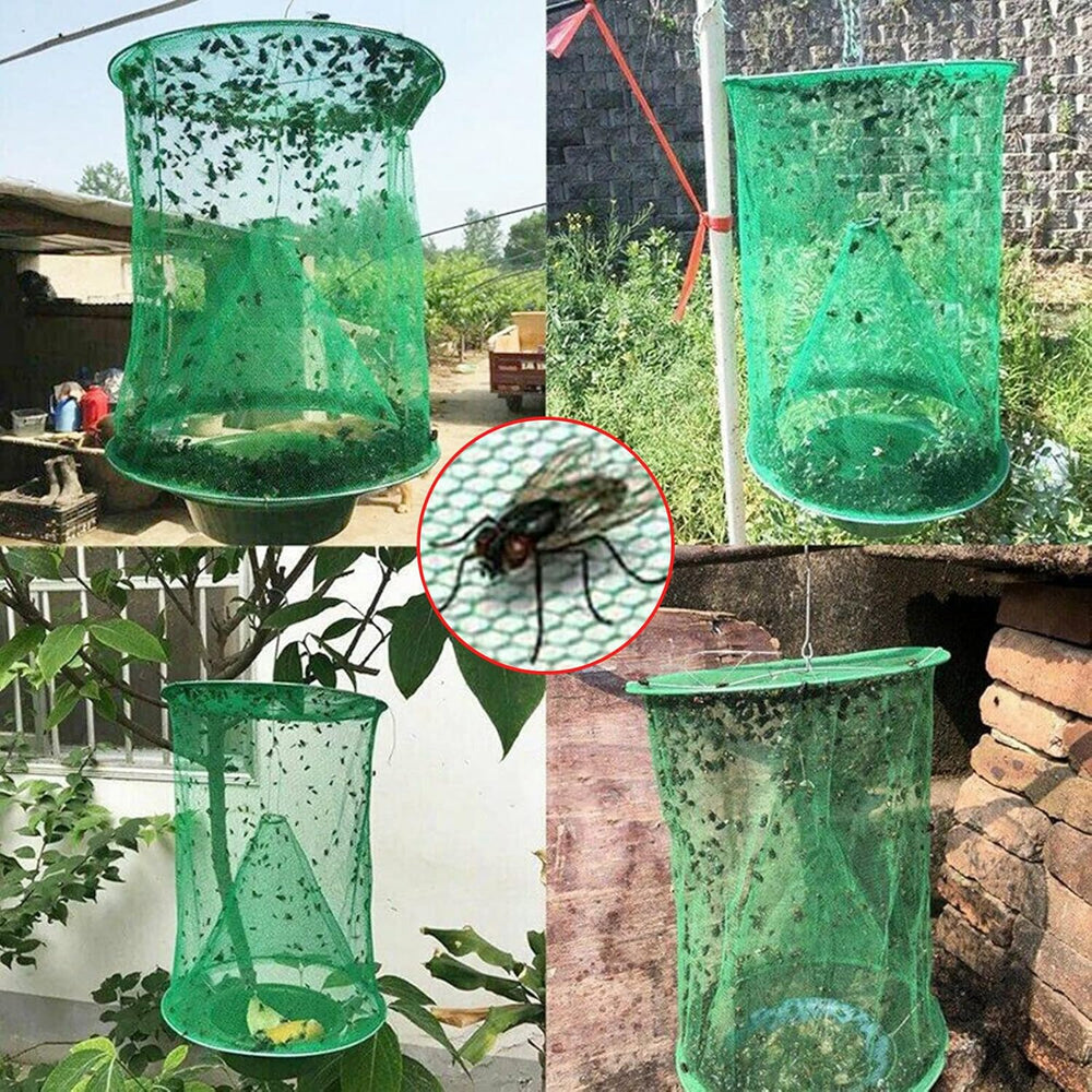 Reusable Fly Trap with Net – Poison-Free, Foldable & 2-Pack