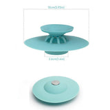 Drain Stopper with Hair Catcher – Push-Button, Silicone & Universal 4-5 cm Fit
