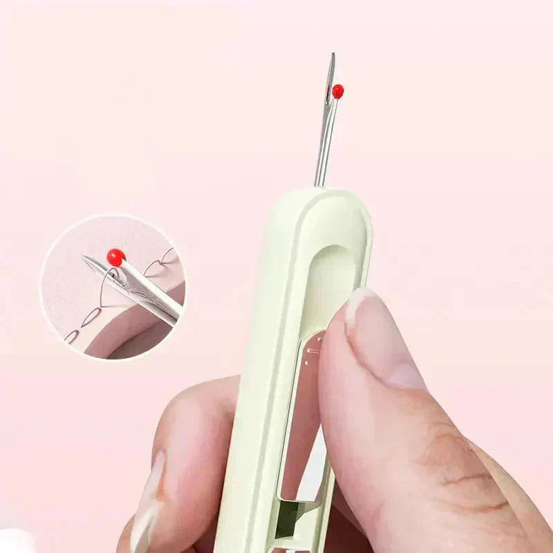 Needle Threader & Seam Ripper Tool – 10.4cm, Stainless Steel Tips & Ergonomic Grip