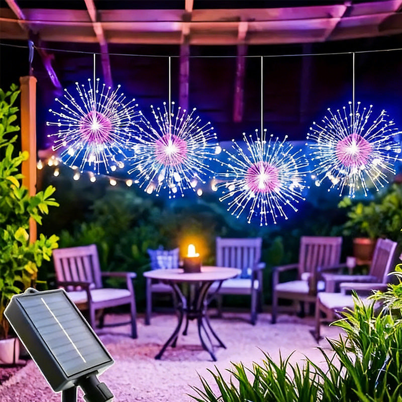 Solar LED Firework Lights – Automatic Outdoor Decorative Lighting for Gardens & Patios