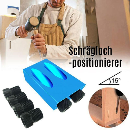 15° Angle Drill Positioner – Aluminum Alloy, 6.1–9.9mm Bits & Compact