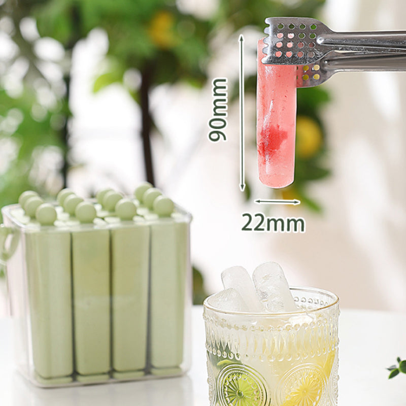 Ice Stick Mold Set – Flexible Silicone, Fits Bottles, 6 or 12 Sticks with Storage Box