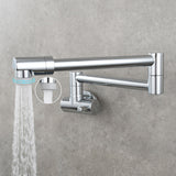 Kalsten | Modern Pull-down Faucet Single Handle Wall Mounted Pot Filler Low Profile 1-Hole Filler
