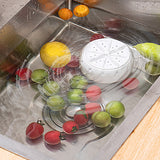 Vegetable Washer – USB Swirl Technology, Waterproof & Compact 10×7cm
