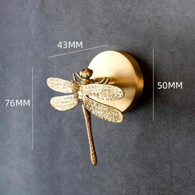 Brass Wall Hooks – Solid Brass, Animal Head Design & Gold Finish