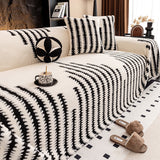 Plush Sofa Cover – Non-Slip Backing, Machine Washable & 5 Sizes in 9 Colors