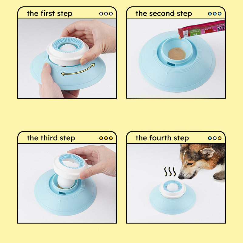 Slow Feeder Dog Bowl – Floating Ball, Non-Slip PP/TPR & 14.5cm for Dogs & Cats