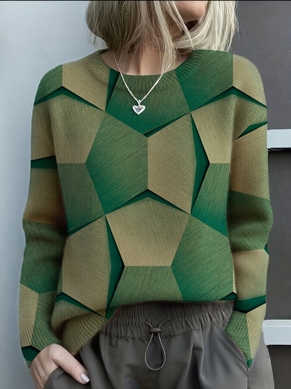 Sanae Trendy Casual Pullover Sweater for Everyday Wear - Stylish & Comfortable Knitwear