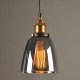 Vincent Crystal Hanging Lamp - Smoke Gray Style 1