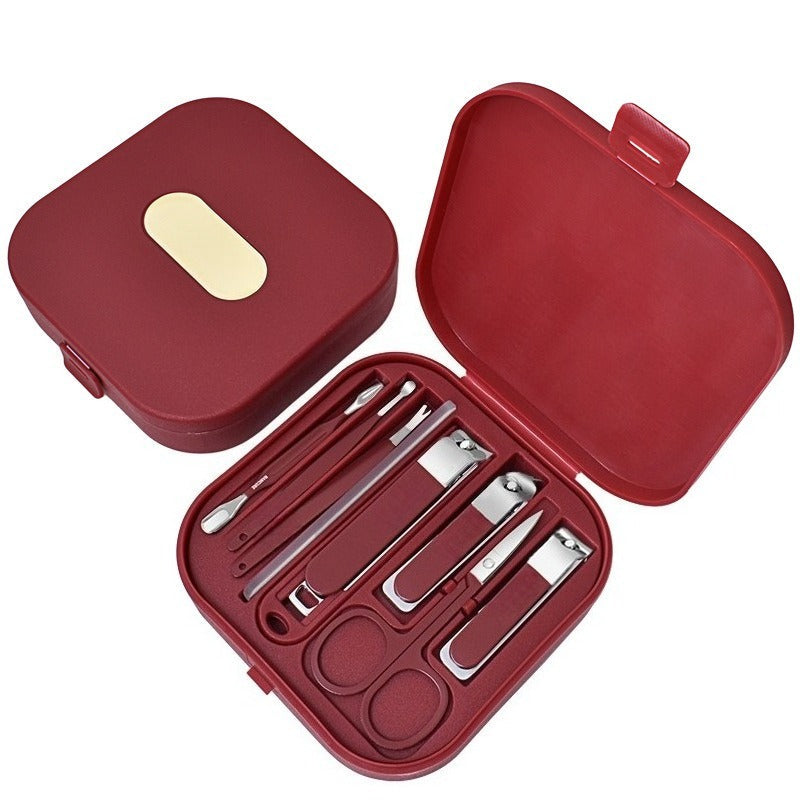 Stainless Steel Manicure Set – 6 Tools, 0.02mm Blade & Travel Case