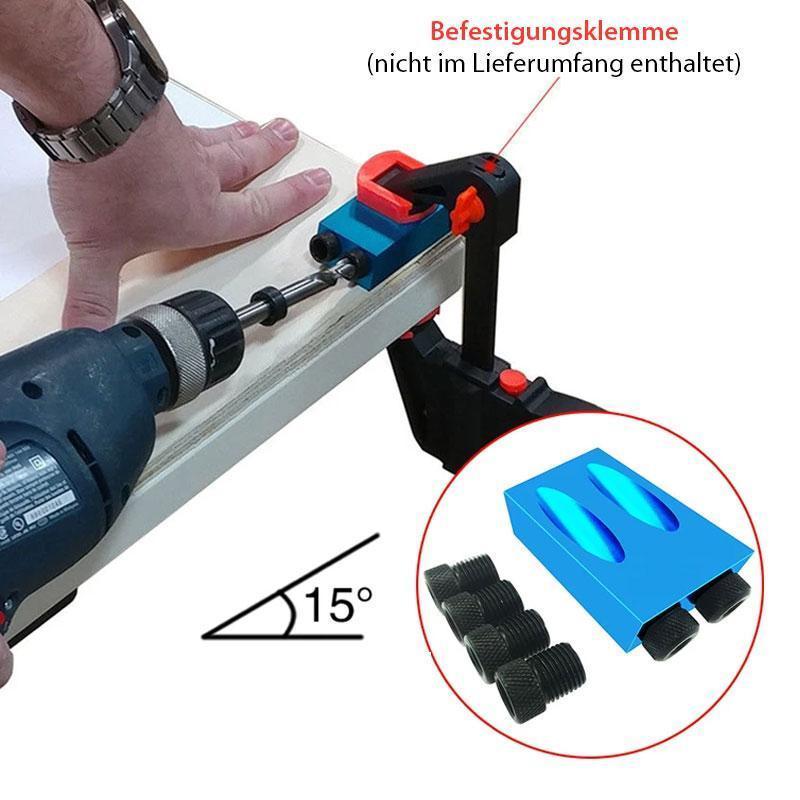 15° Angle Drill Positioner – Aluminum Alloy, 6.1–9.9mm Bits & Compact