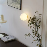 Modern Glass Globe Wall Sconce – Milk White, G9 LED & 3 Sizes