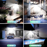 Solar Motion Sensor Wall Light – 106/144/280 LEDs, 120° Detection & Remote Control