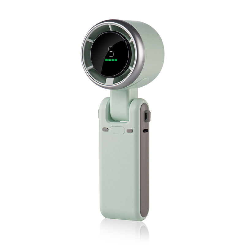 Foldable Handheld Fan – 5 Speed Settings, LED Display & USB-C Fast Charging