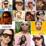 Oversized UV400 Aviator Sunglasses Bowlift