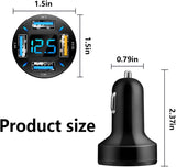 66W Super Fast Car Charger - USB PD & QC 3.0 Compatible for 12-24V Cigarette Lighter | Universal Fast Charging Solution