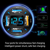 66W Super Fast Car Charger - USB PD & QC 3.0 Compatible for 12-24V Cigarette Lighter | Universal Fast Charging Solution