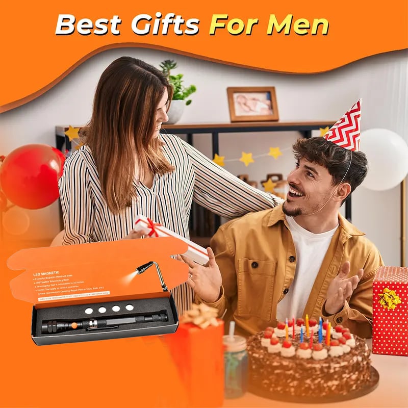 Magnetic Pickup Tool – 57.5cm Extendable, 3 LEDs & 360° Rotating Head