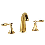 Kalsten | Modern widespread sink faucet Simple bathroom double handle faucet with lever handle