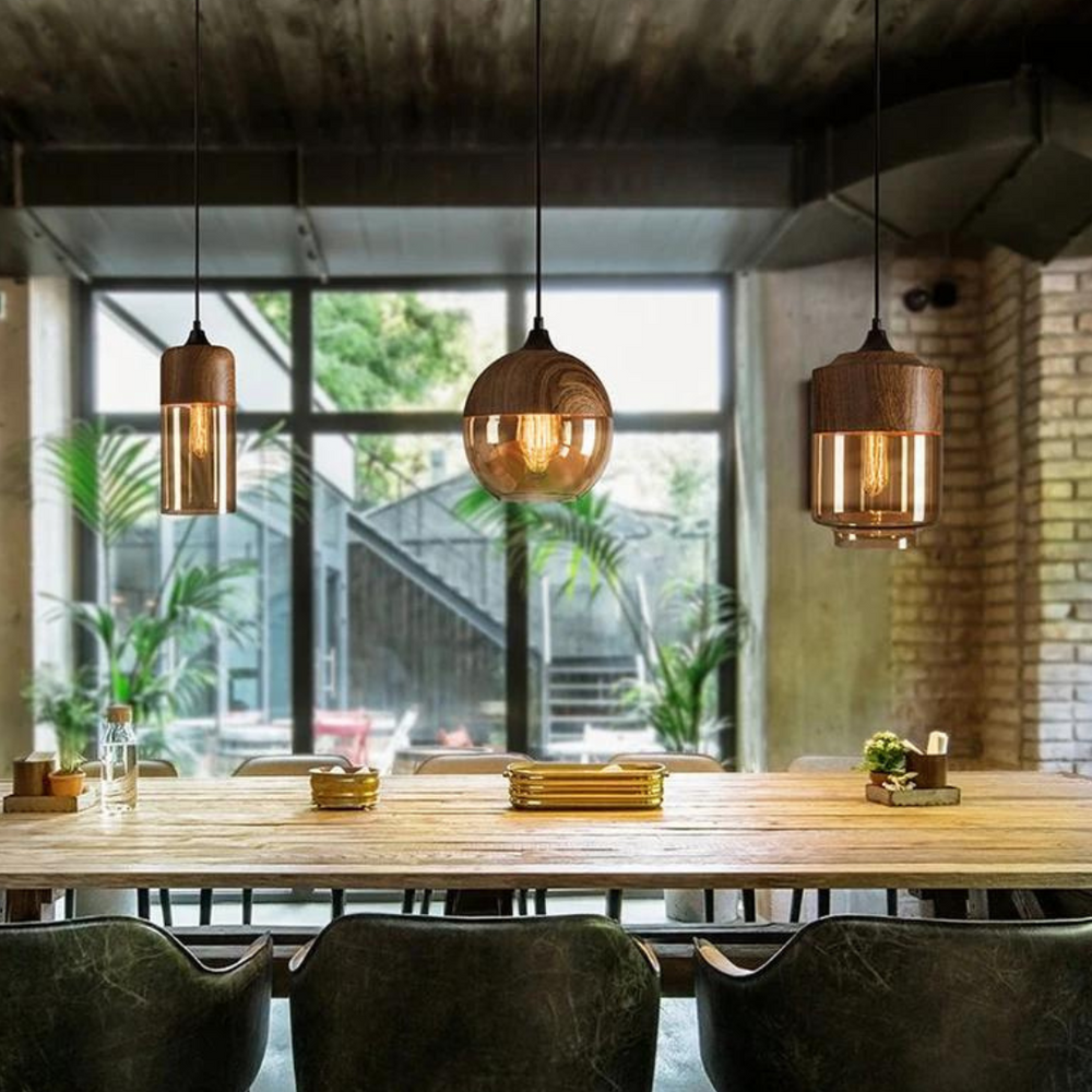 NordLuna – Stylish Scandinavian Wooden Ceiling Lamp