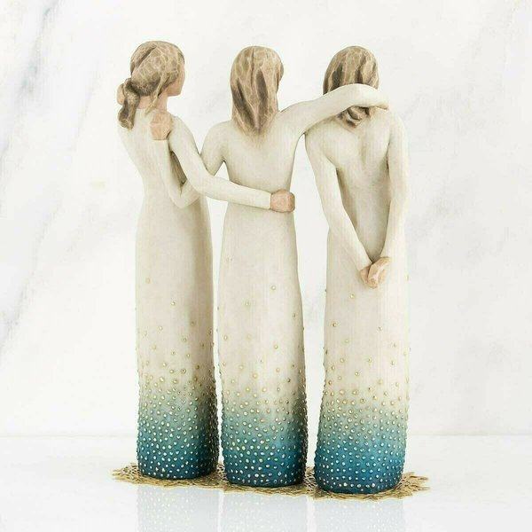 Handcrafted Resin Sister Figurine - Perfect Gift for Siblings and Home Decor