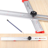 Metal Angle Ruler with Caliper – Precision Angle & Depth Measurement Tool