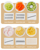 5-in-1 Kitchen Grater & Cutting Board – Stainless Blades, Catch Trays & Hand Guard
