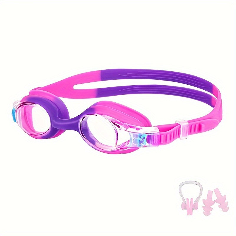Kids Swim Goggles – Anti-Fog, Leak-Proof Silicone, Adjustable Strap, Ages 3–12